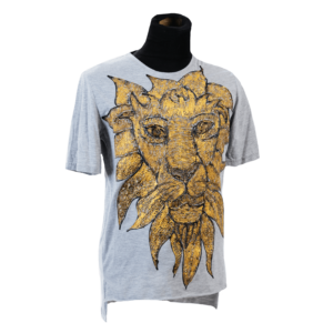 Golden lion on vacation