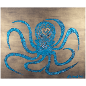 Octopus guarding the wealth and luxury of the world around